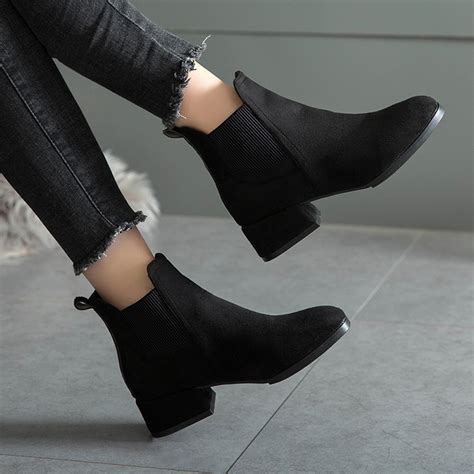 black ankle boots for women